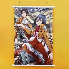 Attack on Titan anime wall scroll