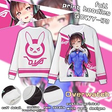 Overwatch D.VA full print hoodies