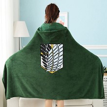 Attack on Titan coral fleece velvet blanket summer...