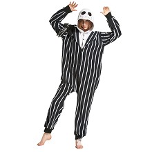 Jack Skellington polar fleece pajamas dress hoodie