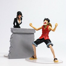 One Piece Robin and Luffy anime figures a set