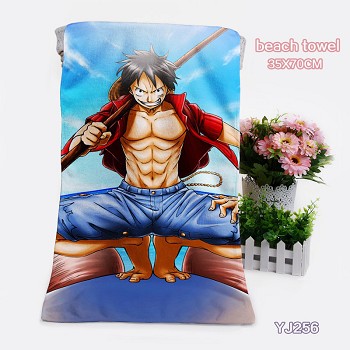 One Piece anime towel