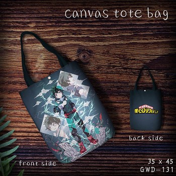 My Hero Academia canvas tote bag shopping bag