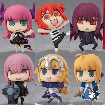 Fate Grand Order anime figures set(6pcs a set)