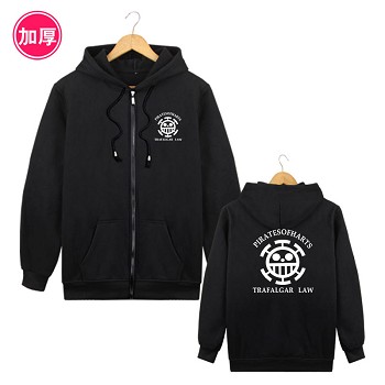 One Piece Law anime thick hoodie cloth