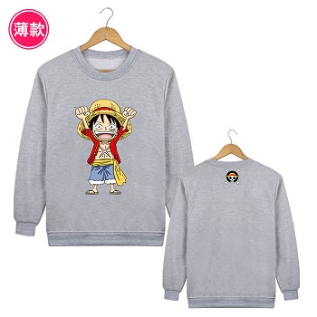 One Piece Luffy anime thin hoodie cloth