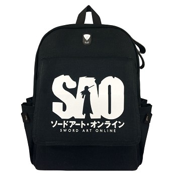 Sword Art Online anime canvas backpack bag