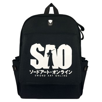 Sword Art Online anime canvas backpack bag