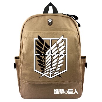 Attack on Titan anime canvas backpack bag