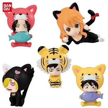 One Piece anime figures set(5pcs a set)