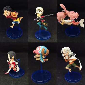 One Piece anime figures set(6pcs a set)