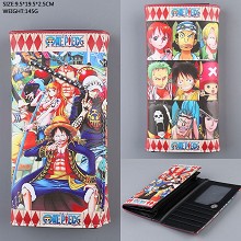 One Piece anime long wallet