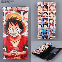 One Piece Luffy anime long wallet