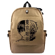 Tokyo ghoul anime canvas backpack bag