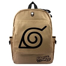 Naruto anime canvas backpack bag