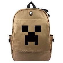 Minecraft canvas backpack bag