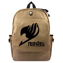 Fairy Tail anime canvas backpack bag