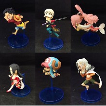 One Piece anime figures set(6pcs a set)