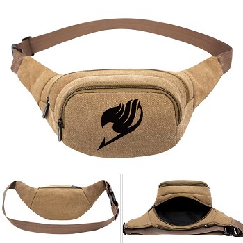 Fairy Tail anime canvas pocket waist pack bag