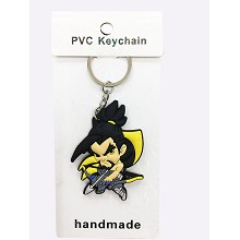 Overwatch two-sided key chain