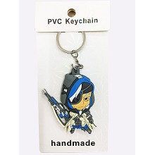 Overwatch two-sided key chain