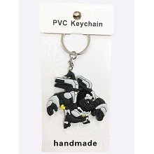 Overwatch two-sided key chain