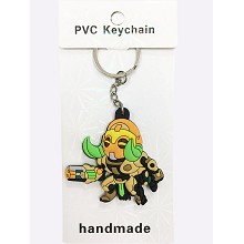 Overwatch two-sided key chain