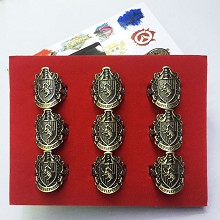 Harry Potter Hufflepuff rings set(9pcs a set)