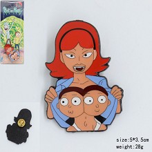 Rick and Morty brooch pin