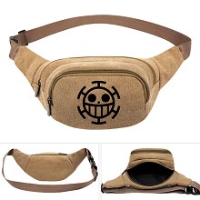 One Piece anime canvas pocket waist pack bag