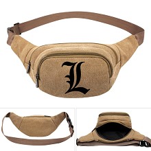 Death Note anime canvas pocket waist pack bag