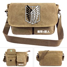 Attack on Titan anime canvas satchel shoulder bag