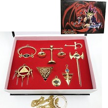 Yu Gi Oh key chains a set