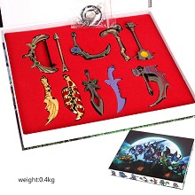 Dota 2 key chains a set