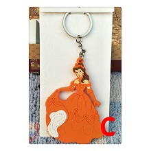 Disney Princess anime two-side key chain