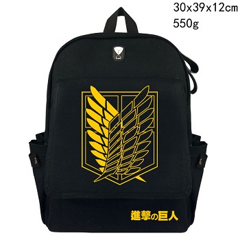Attack on Titan anime canvas backpack bag