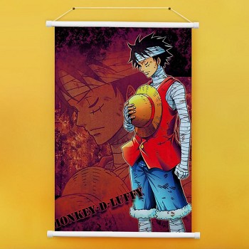 One Piece Luffy anime wall scroll