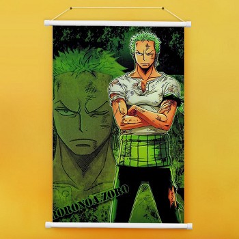 One Piece Zoro anime wall scroll