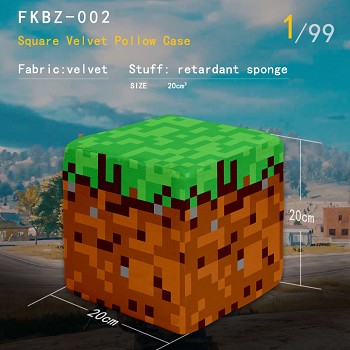 Minecraft square velvet pillow