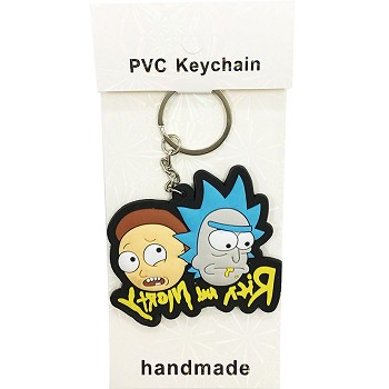 Rick and Morty two-sided key chain