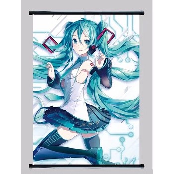 Hatsune Miku anime wall scroll