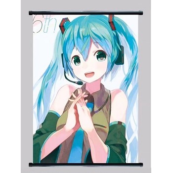 Hatsune Miku anime wall scroll