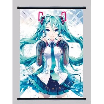 Hatsune Miku anime wall scroll