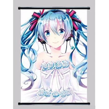 Hatsune Miku anime wall scroll