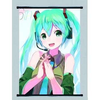 Hatsune Miku anime wall scroll