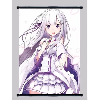 Re:Life in a different world from zero Rem anime wall scroll