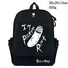 Rick and Morty canvas backpack bag