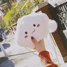 Cloud plush satchel shoulder bag