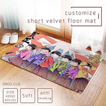 Osomatsu-san anime short velvet floor mat ground mat(40X60)