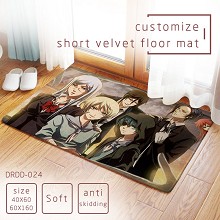 Kuroshitsuji anime short velvet floor mat ground mat(40X60)